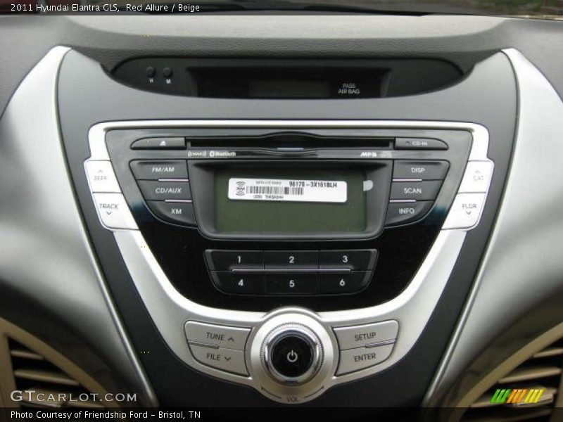 Controls of 2011 Elantra GLS