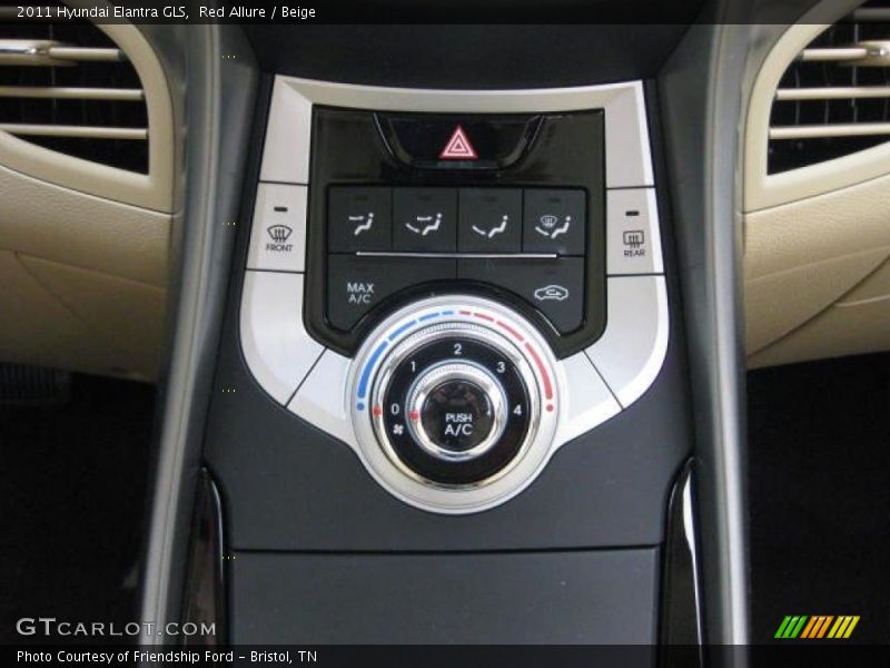 Controls of 2011 Elantra GLS