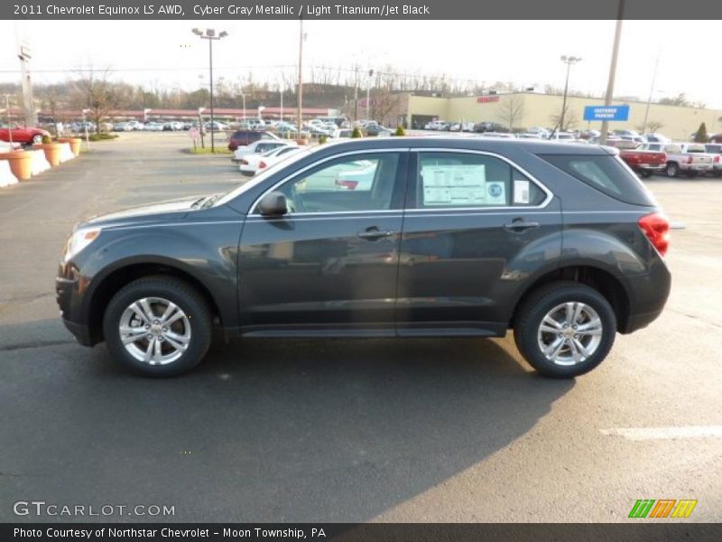 Cyber Gray Metallic / Light Titanium/Jet Black 2011 Chevrolet Equinox LS AWD