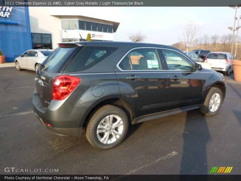 Cyber Gray Metallic / Light Titanium/Jet Black 2011 Chevrolet Equinox LS AWD