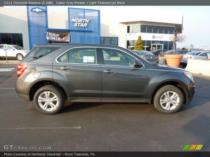 Cyber Gray Metallic / Light Titanium/Jet Black 2011 Chevrolet Equinox LS AWD