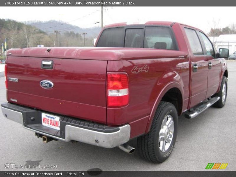 Dark Toreador Red Metallic / Black 2006 Ford F150 Lariat SuperCrew 4x4