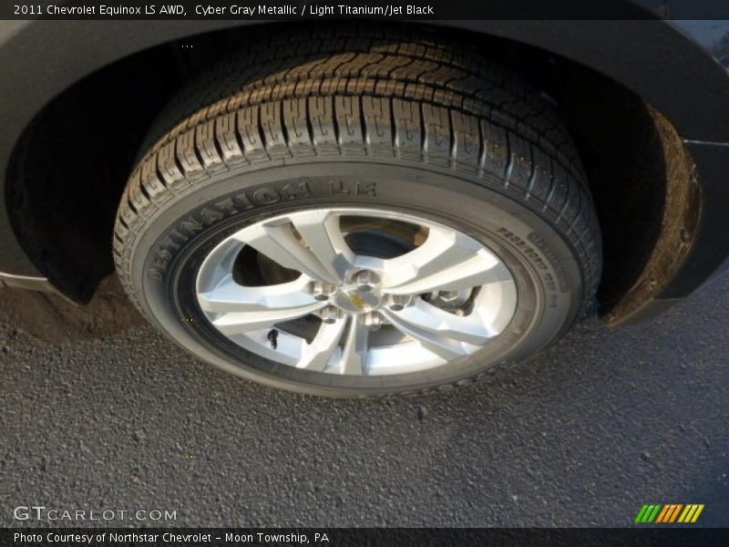Cyber Gray Metallic / Light Titanium/Jet Black 2011 Chevrolet Equinox LS AWD