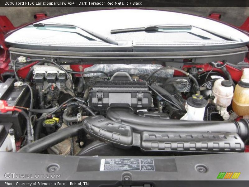 Dark Toreador Red Metallic / Black 2006 Ford F150 Lariat SuperCrew 4x4