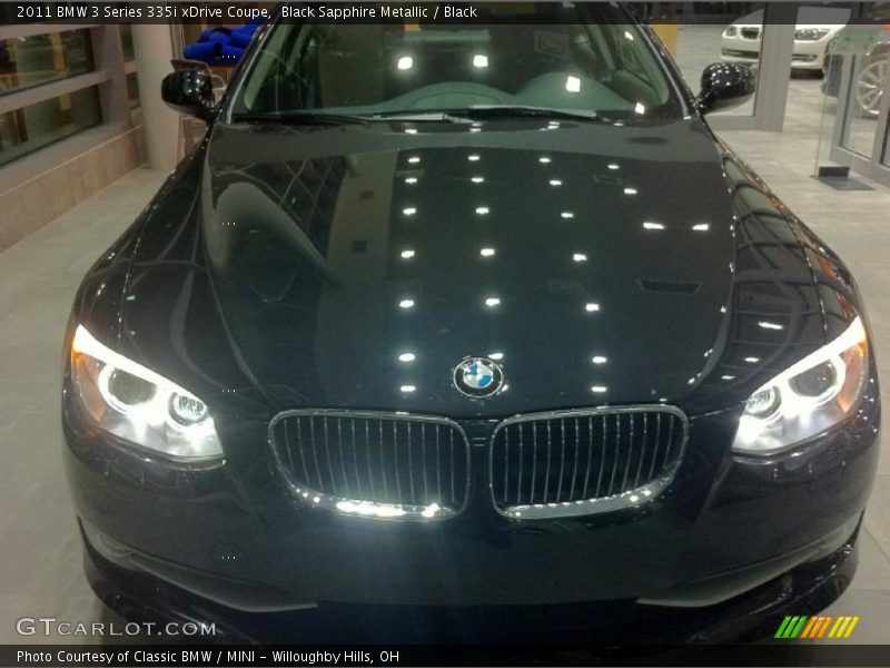 Black Sapphire Metallic / Black 2011 BMW 3 Series 335i xDrive Coupe