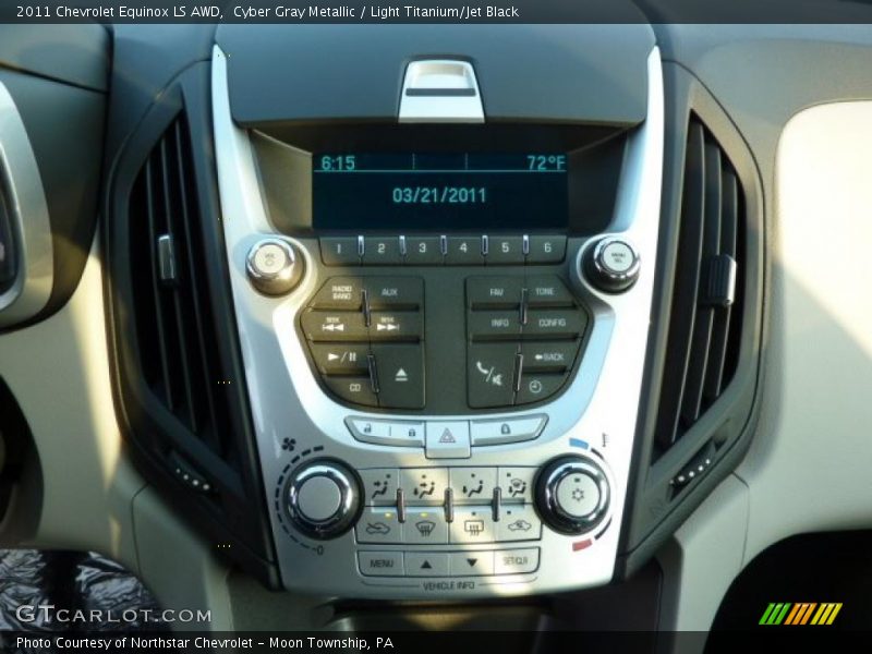 Cyber Gray Metallic / Light Titanium/Jet Black 2011 Chevrolet Equinox LS AWD