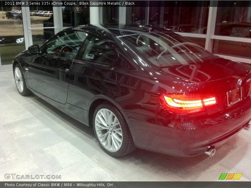 Black Sapphire Metallic / Black 2011 BMW 3 Series 335i xDrive Coupe
