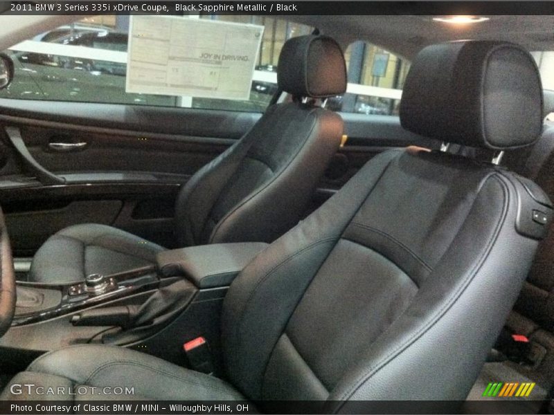 Black Sapphire Metallic / Black 2011 BMW 3 Series 335i xDrive Coupe
