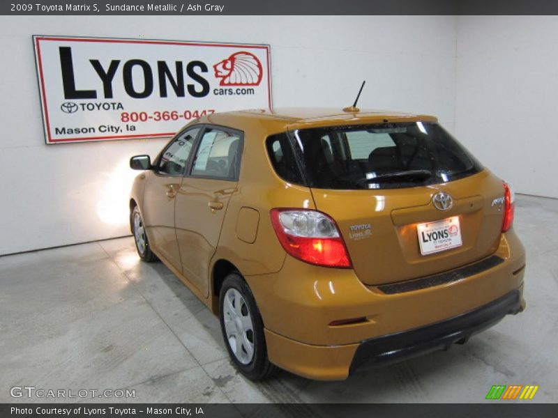 Sundance Metallic / Ash Gray 2009 Toyota Matrix S