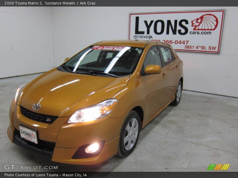 Sundance Metallic / Ash Gray 2009 Toyota Matrix S