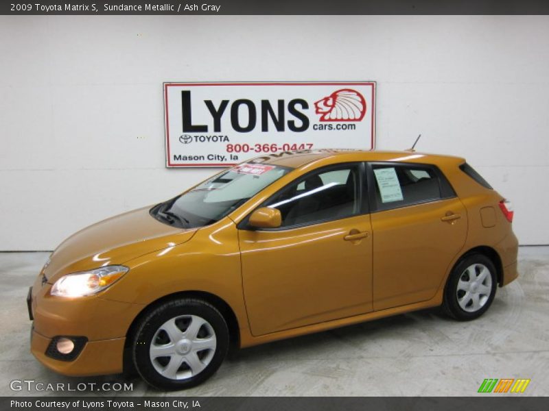 Sundance Metallic / Ash Gray 2009 Toyota Matrix S