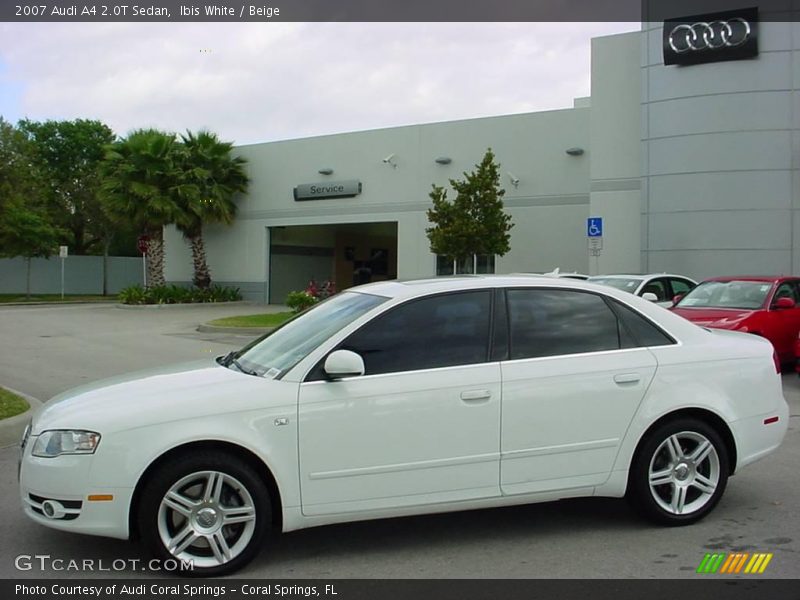 Ibis White / Beige 2007 Audi A4 2.0T Sedan