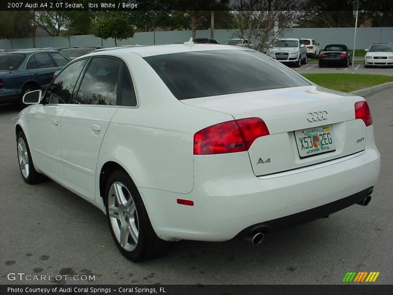 Ibis White / Beige 2007 Audi A4 2.0T Sedan