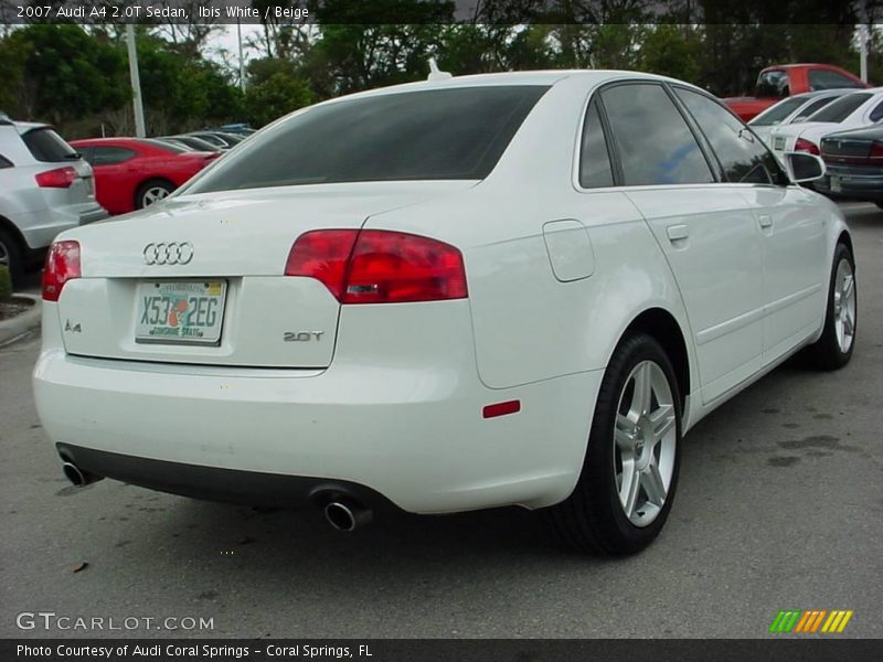 Ibis White / Beige 2007 Audi A4 2.0T Sedan