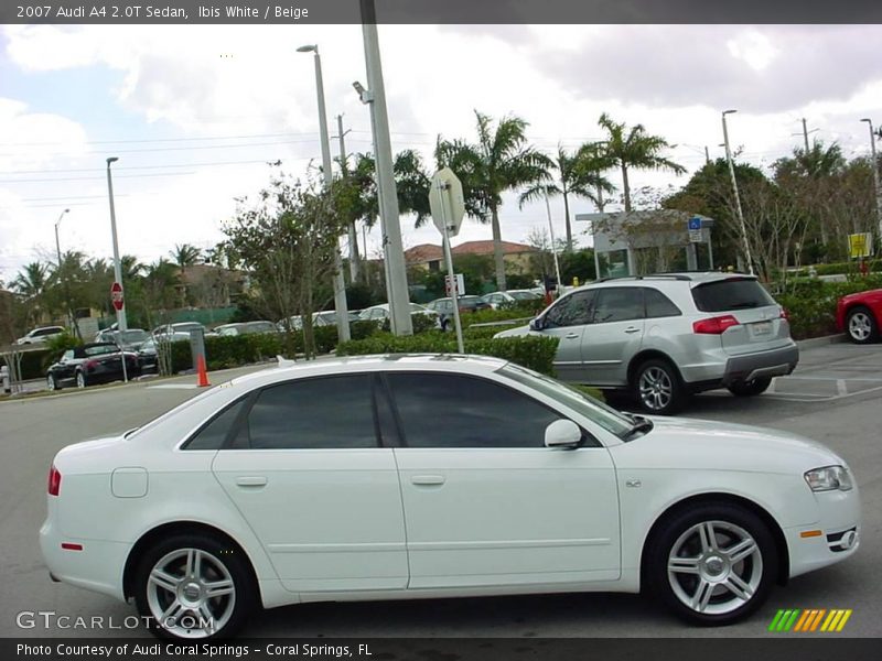 Ibis White / Beige 2007 Audi A4 2.0T Sedan