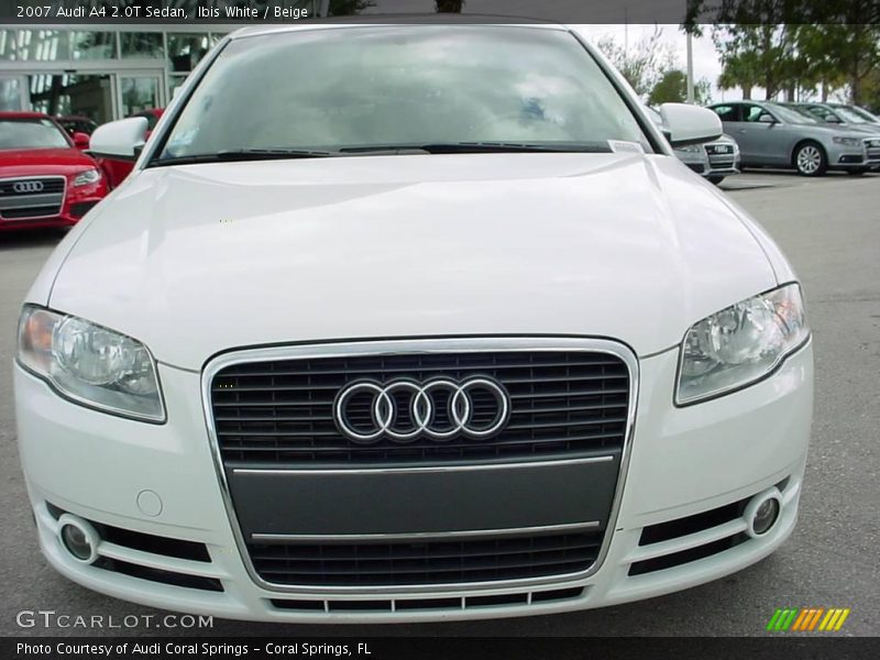 Ibis White / Beige 2007 Audi A4 2.0T Sedan