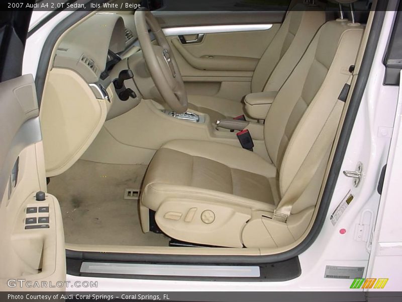 Ibis White / Beige 2007 Audi A4 2.0T Sedan