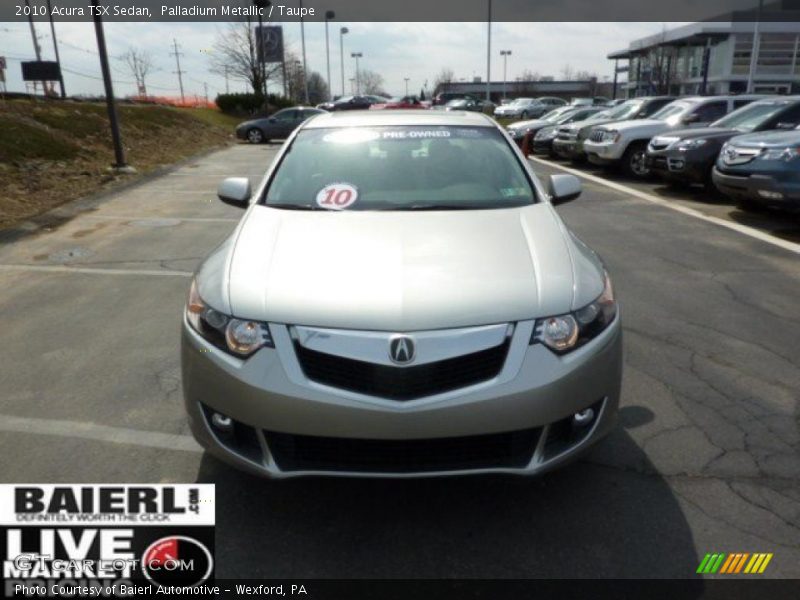 Palladium Metallic / Taupe 2010 Acura TSX Sedan