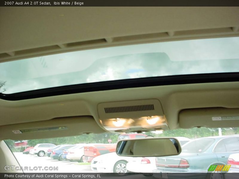 Ibis White / Beige 2007 Audi A4 2.0T Sedan