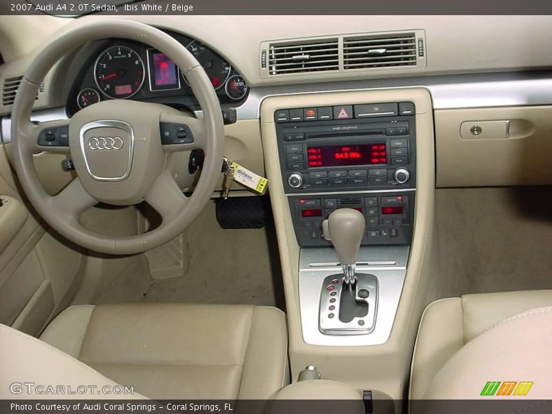 Ibis White / Beige 2007 Audi A4 2.0T Sedan