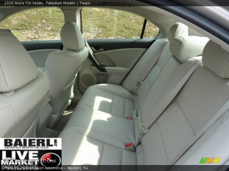 Palladium Metallic / Taupe 2010 Acura TSX Sedan