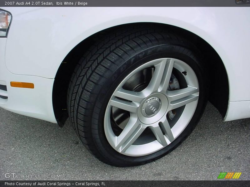 Ibis White / Beige 2007 Audi A4 2.0T Sedan