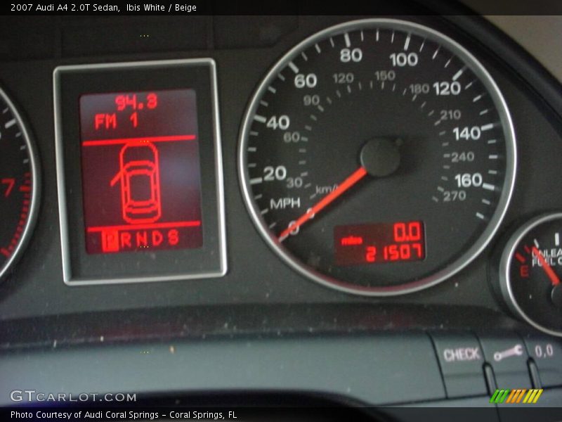 Ibis White / Beige 2007 Audi A4 2.0T Sedan