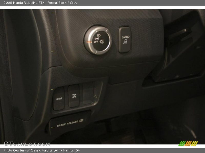 Formal Black / Gray 2008 Honda Ridgeline RTX