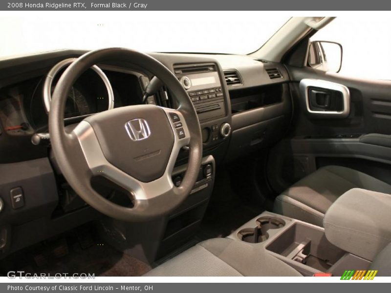 Formal Black / Gray 2008 Honda Ridgeline RTX