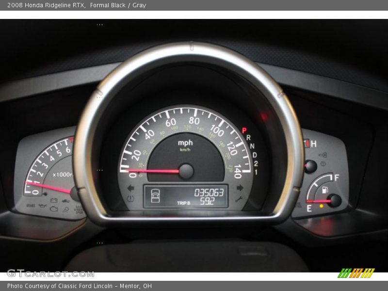 Formal Black / Gray 2008 Honda Ridgeline RTX