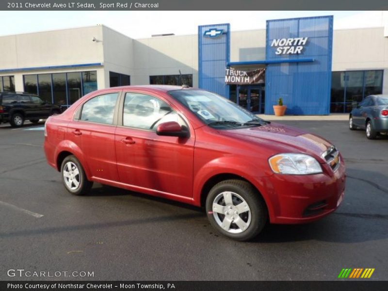 Sport Red / Charcoal 2011 Chevrolet Aveo LT Sedan