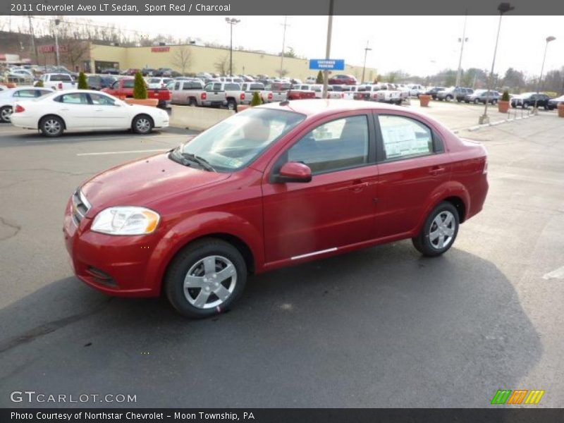 Sport Red / Charcoal 2011 Chevrolet Aveo LT Sedan