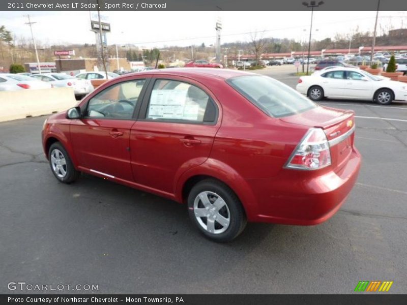 Sport Red / Charcoal 2011 Chevrolet Aveo LT Sedan