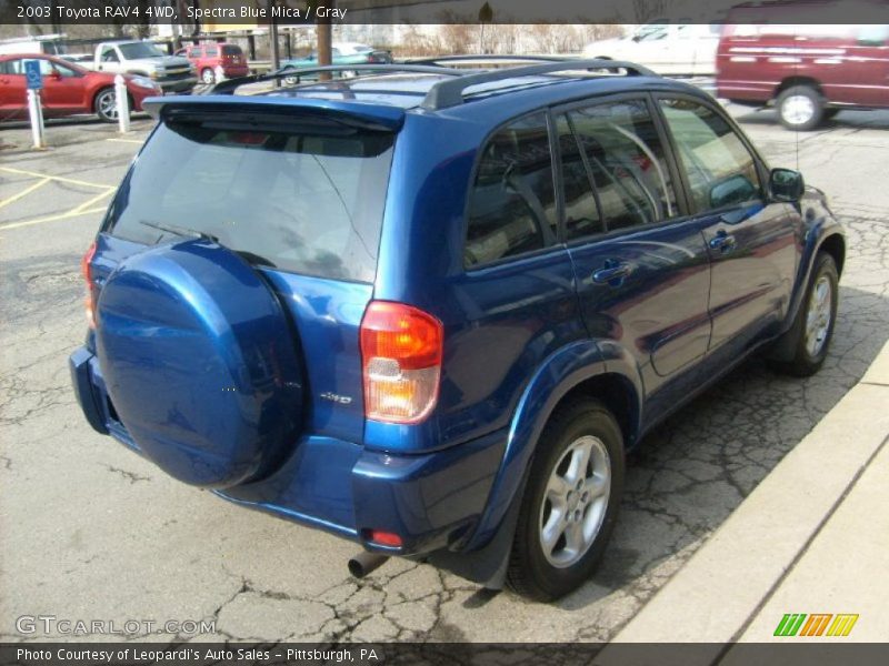 Spectra Blue Mica / Gray 2003 Toyota RAV4 4WD