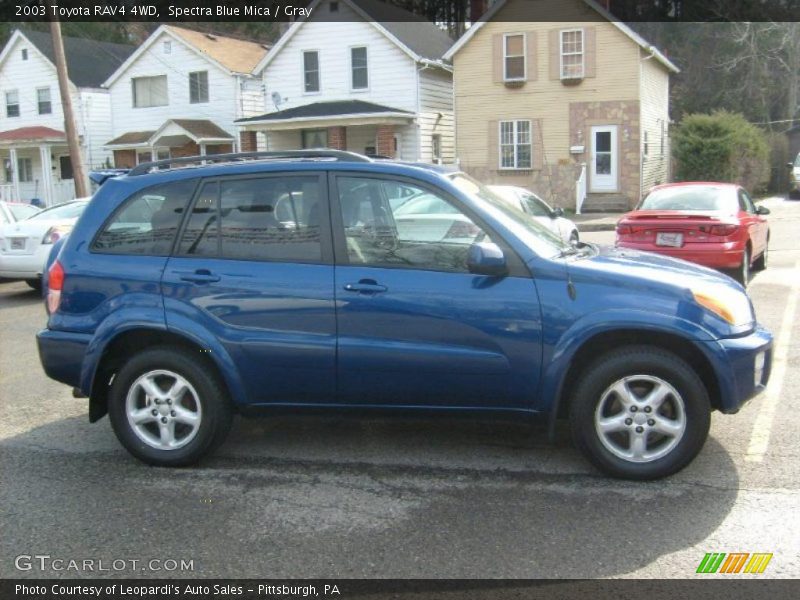 Spectra Blue Mica / Gray 2003 Toyota RAV4 4WD