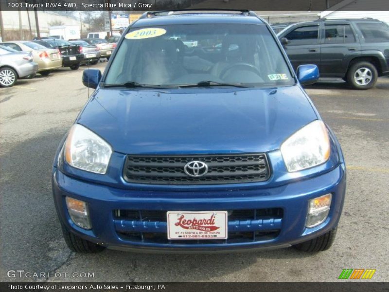 Spectra Blue Mica / Gray 2003 Toyota RAV4 4WD