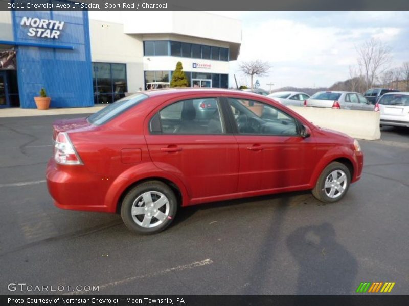 Sport Red / Charcoal 2011 Chevrolet Aveo LT Sedan