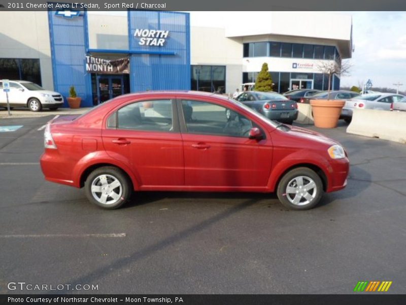 Sport Red / Charcoal 2011 Chevrolet Aveo LT Sedan