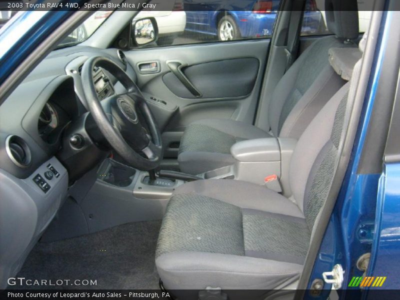 Spectra Blue Mica / Gray 2003 Toyota RAV4 4WD