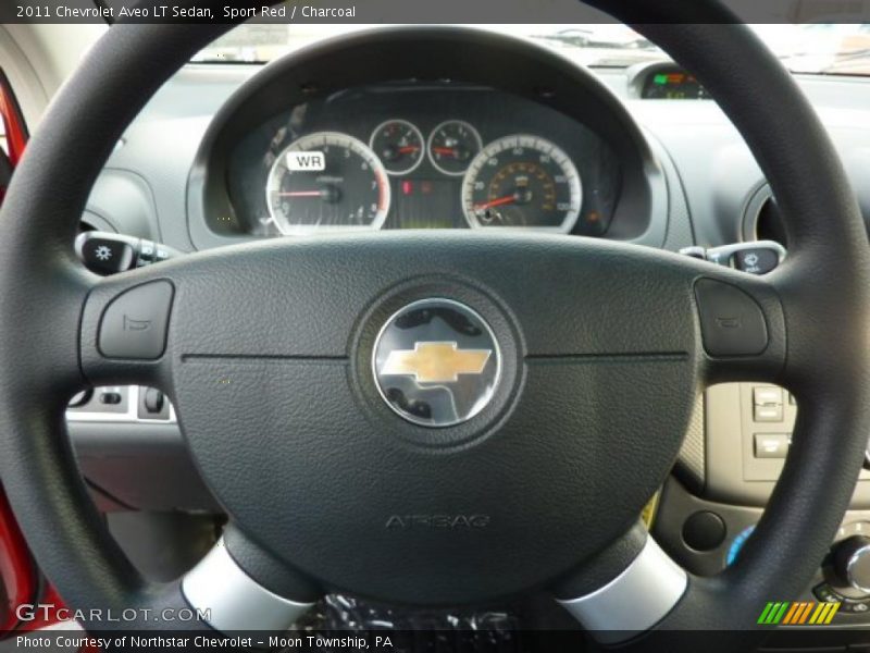Sport Red / Charcoal 2011 Chevrolet Aveo LT Sedan