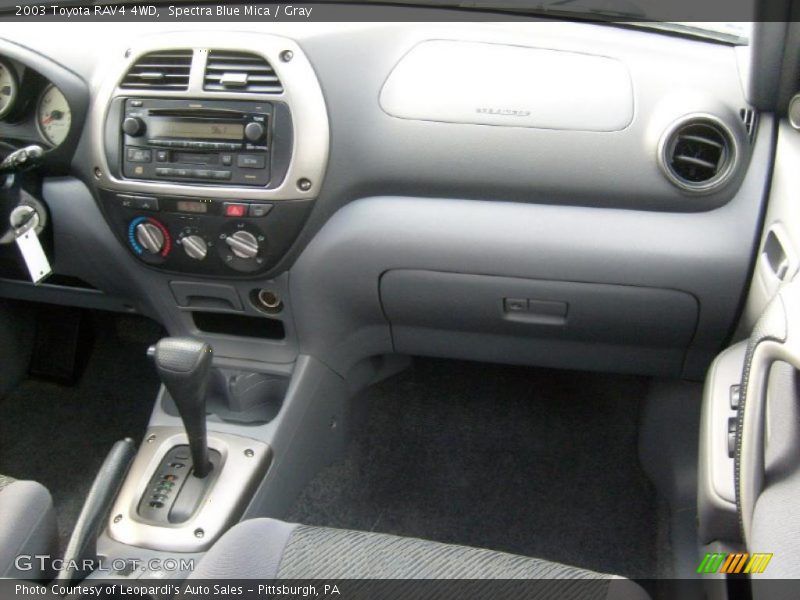 Spectra Blue Mica / Gray 2003 Toyota RAV4 4WD