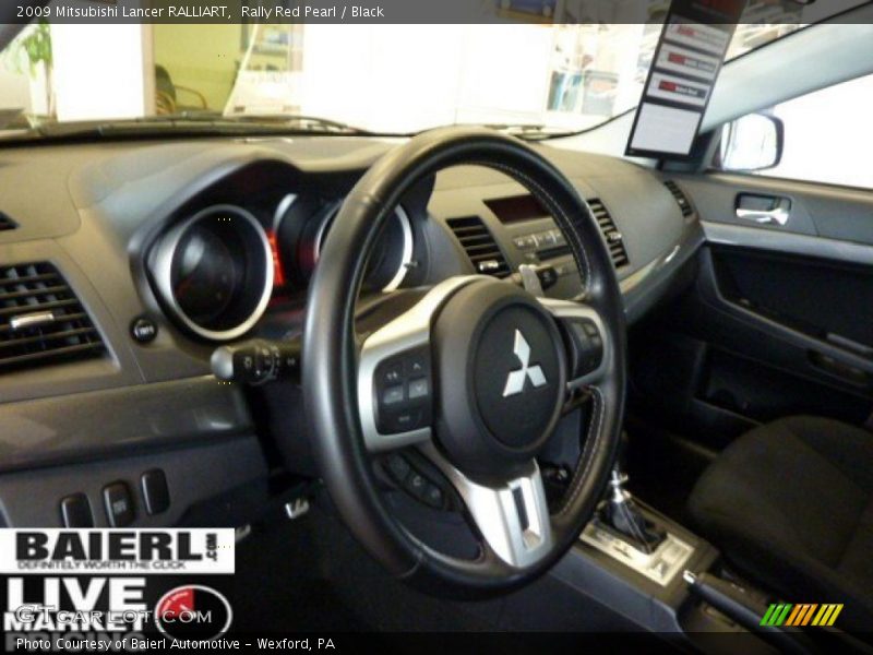 Rally Red Pearl / Black 2009 Mitsubishi Lancer RALLIART