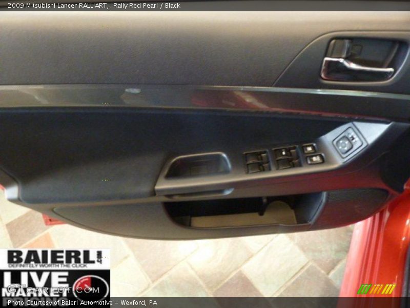 Rally Red Pearl / Black 2009 Mitsubishi Lancer RALLIART