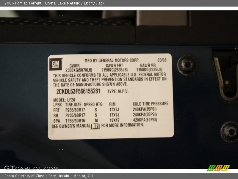 Info Tag of 2006 Torrent 