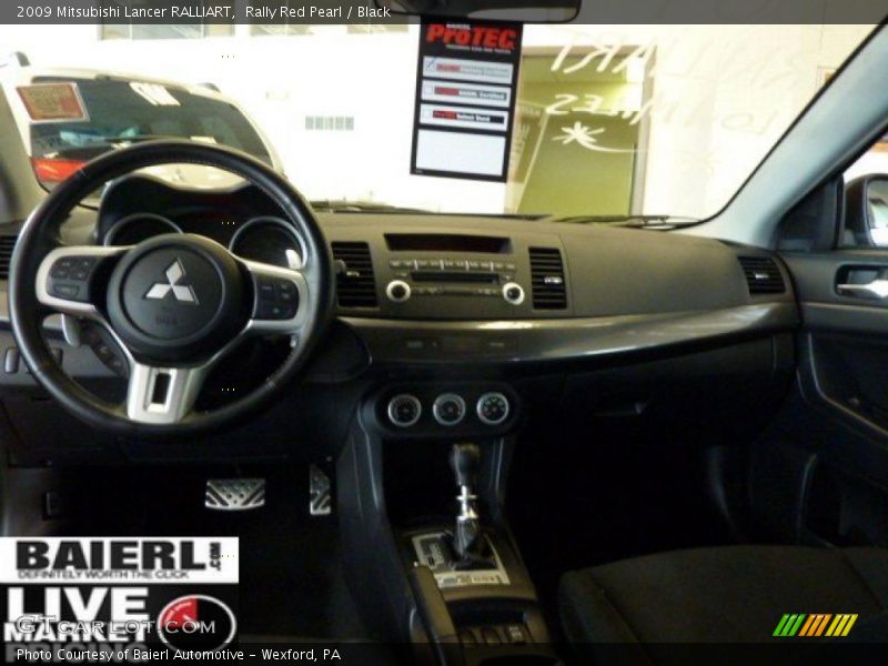 Rally Red Pearl / Black 2009 Mitsubishi Lancer RALLIART