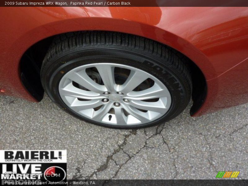 Paprika Red Pearl / Carbon Black 2009 Subaru Impreza WRX Wagon