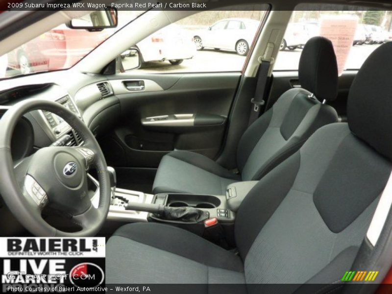 Paprika Red Pearl / Carbon Black 2009 Subaru Impreza WRX Wagon