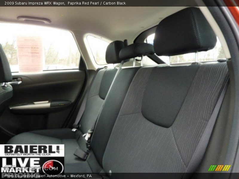 Paprika Red Pearl / Carbon Black 2009 Subaru Impreza WRX Wagon