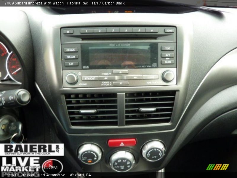 Paprika Red Pearl / Carbon Black 2009 Subaru Impreza WRX Wagon