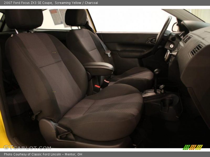 Screaming Yellow / Charcoal 2007 Ford Focus ZX3 SE Coupe